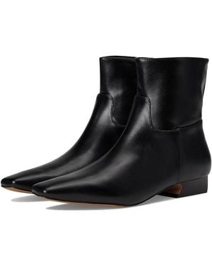 Free People Easy Does It Vegan Ankle Boots Boots, Faux Leather - Black
