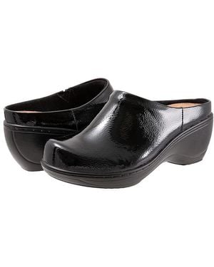 Softwalk Madison Shoes 9 W (D) Patent Leather - Black