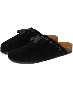 Seychelles Windswept Mule Slippers, Suede - Black