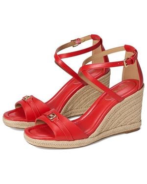 Michael Kors Dy Espadrille Wedge Sandal - Red