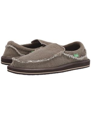 Sanuk Chiba () Slip On Shoes - Brown