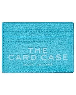Marc Jacobs The Leather Card Case Wallet Handbags, Leather/Polyester - Blue