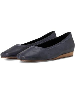 Softwalk Vera Cruz Flat Shoes 8.5 N (A) Leather - Blue