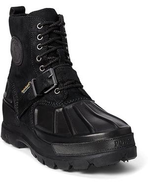 Black high top polo boots discount
