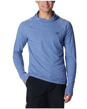 Columbia Pfg Unchartedtm Hoodie Clothing, Elastane/Polyester/Tencel - Blue