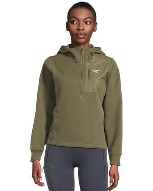 Arc'teryx Aestas Pullover Hoodie Sweatshirt, Polyester - Green