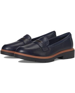 Clarks Westlynn Glow Flat Shoes 8 B - Blue