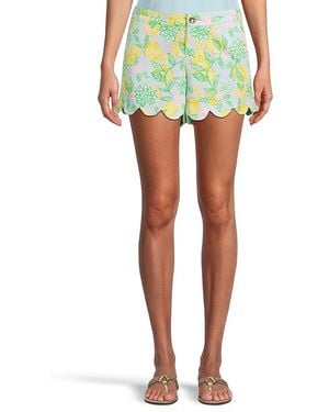 Lilly Pulitzer Buttercup Stretch Shorts Shorts 00, Lycra/Cotton - Black