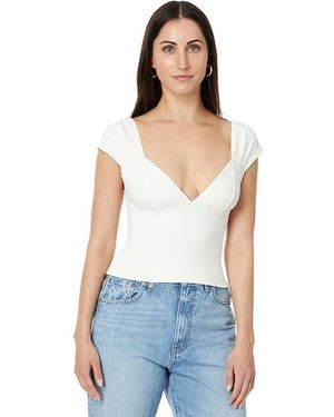 Free People Duo Corset Cami (Ivory) Clothing - Blue