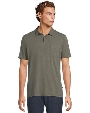 Travis Mathew Cloud Polo Short Sleeve Knit, Cotton/Elastane/Modal - Black