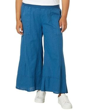 XCVI Garni Crop (Poseidon) Casual Pants - Blue