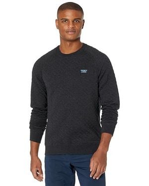 L.L. Bean Quilted Crew Neck Regular Clothing, Cotton/Polyester - Black
