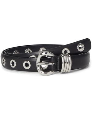 Madewell Inez Eyelet Belt Belts, Leather - Black