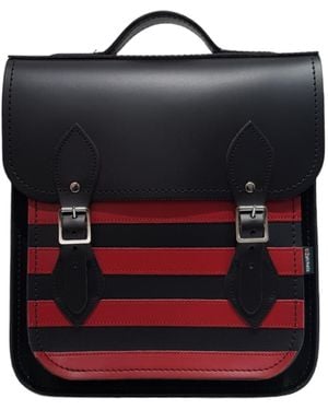 Zatchels Handmade Leather City Backpack - Black