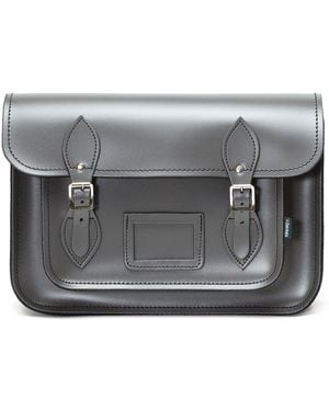 Zatchels Handmade Leather Satchel - Grey