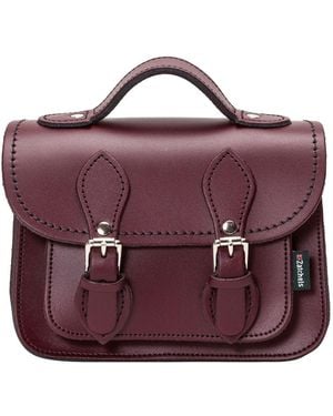 Zatchels Handmade Leather Micro Satchel - Purple