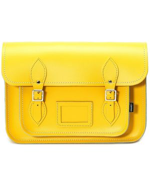 Zatchels Handmade Leather Satchel - Yellow