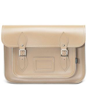 Zatchels Handmade Leather Satchel - Natural