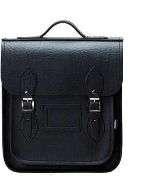 Zatchels Handmade Leather City Backpack - Blue