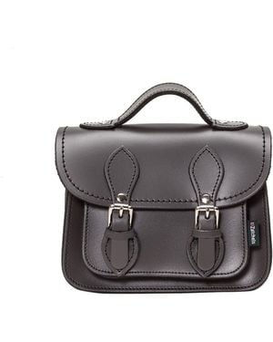 Zatchels Handmade Leather Micro Satchel - Grey