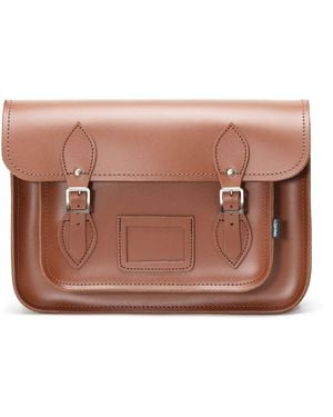 Zatchels Handmade Leather Satchel - Pink