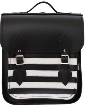 Zatchels Handmade Leather City Backpack - Black