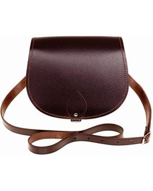 Zatchels Handmade Leather Saddle Bag - Brown