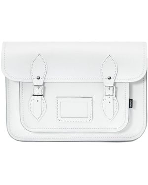 Zatchels Handmade Leather Satchel - White