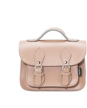 Zatchels Handmade Leather Micro Satchel - Pink