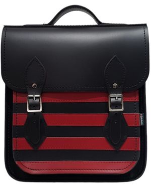 Zatchels Handmade Leather City Backpack - Black