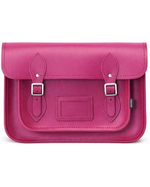 Zatchels Handmade Leather Satchel - Pink