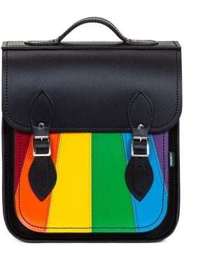 Zatchels Handmade Leather City Backpack - Black