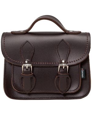 Zatchels Handmade Leather Micro Satchel - Black
