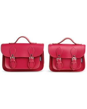 Zatchels Handmade Leather Micro Satchel - Red