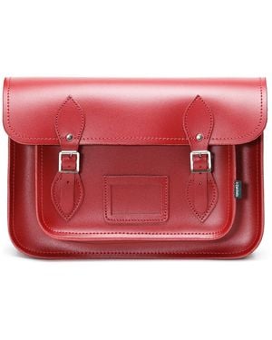 Zatchels Handmade Leather Satchel - Red