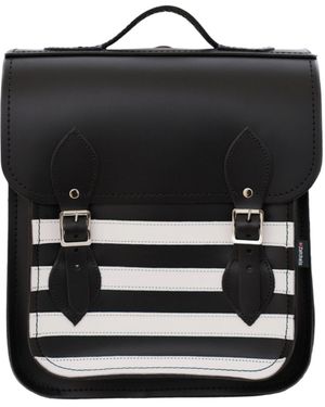 Zatchels Handmade Leather City Backpack - Black