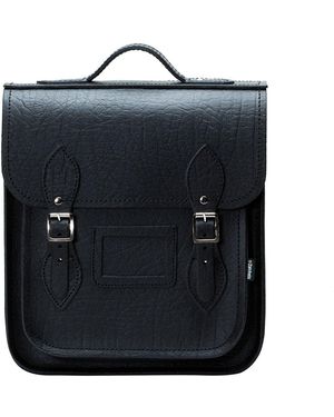 Zatchels Handmade Leather City Backpack - Blue