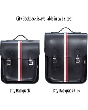 Zatchels Handmade Leather City Backpack - White