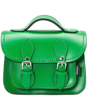 Zatchels Handmade Leather Micro Satchel - Green