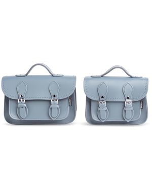 Zatchels Handmade Leather Micro Satchel - Blue