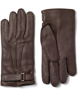 Ermenegildo Zegna レザー グローブ L ダークブラウン Ermenegildo Zegna レザー グローブ L ダークブラウン - メルカリ