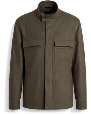 ZEGNA Oasi Cashmere Overshirt - Green