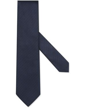 ZEGNA Dark Silk Tie - Blue