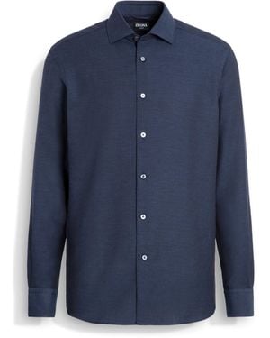 ZEGNA Cashco Shirt - Blue