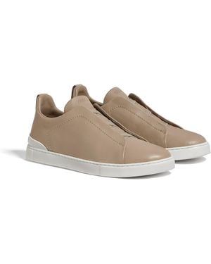 ZEGNA Sneaker Triple Stitch Secondskin Tortora Chiaro - Multicolore
