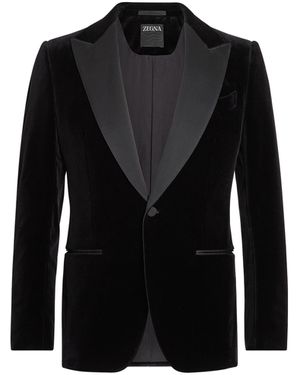 ZEGNA Cotton Evening Jacket - Black
