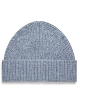 ZEGNA Light Multimélange Cashmere Beanie - Blue
