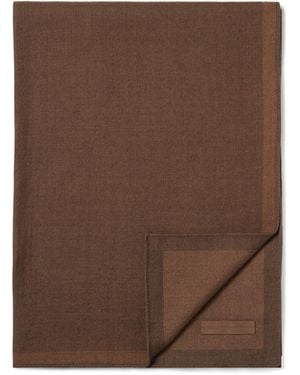 ZEGNA Cashmere And Silk Scarf - Brown
