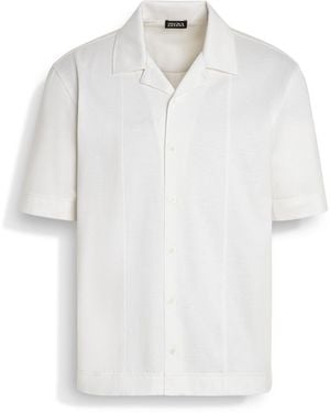 ZEGNA Cotton And Silk Shirt - White