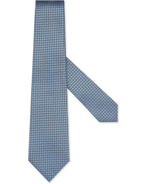 ZEGNA Light Silk Tie - Blue